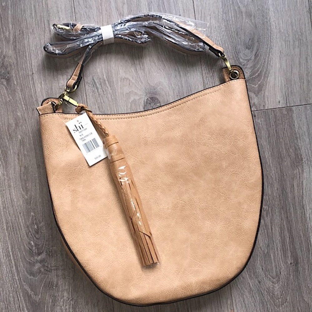 NWT Tan Crossbody Purse w/ Pouch